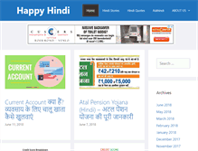 Tablet Screenshot of happyhindi.com
